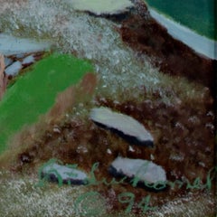 „Ohne Tide“, Öl auf Leinwand Landschaft, signiert von Raymond Suchomel