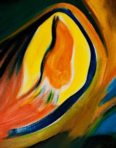 "Surrealist Self-Portrait, " Acrylic on Canvas signed by David Barnett