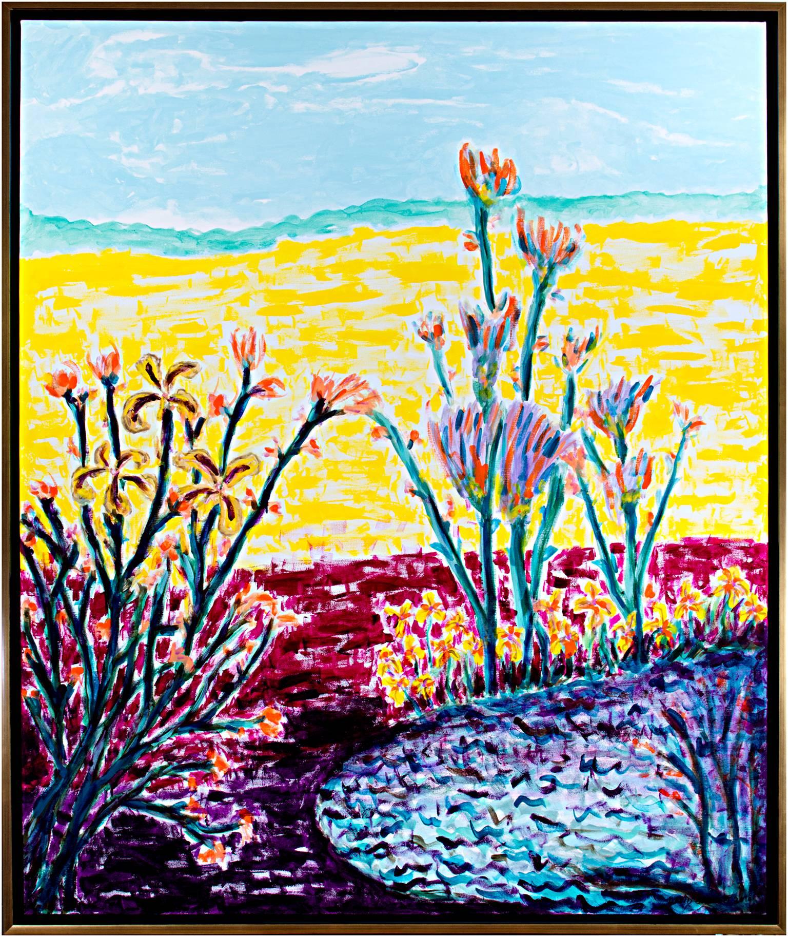 „Cranberry Bog & Golden Fields“, Acryl auf Leinwand, signiert von David Barnett im Angebot 5