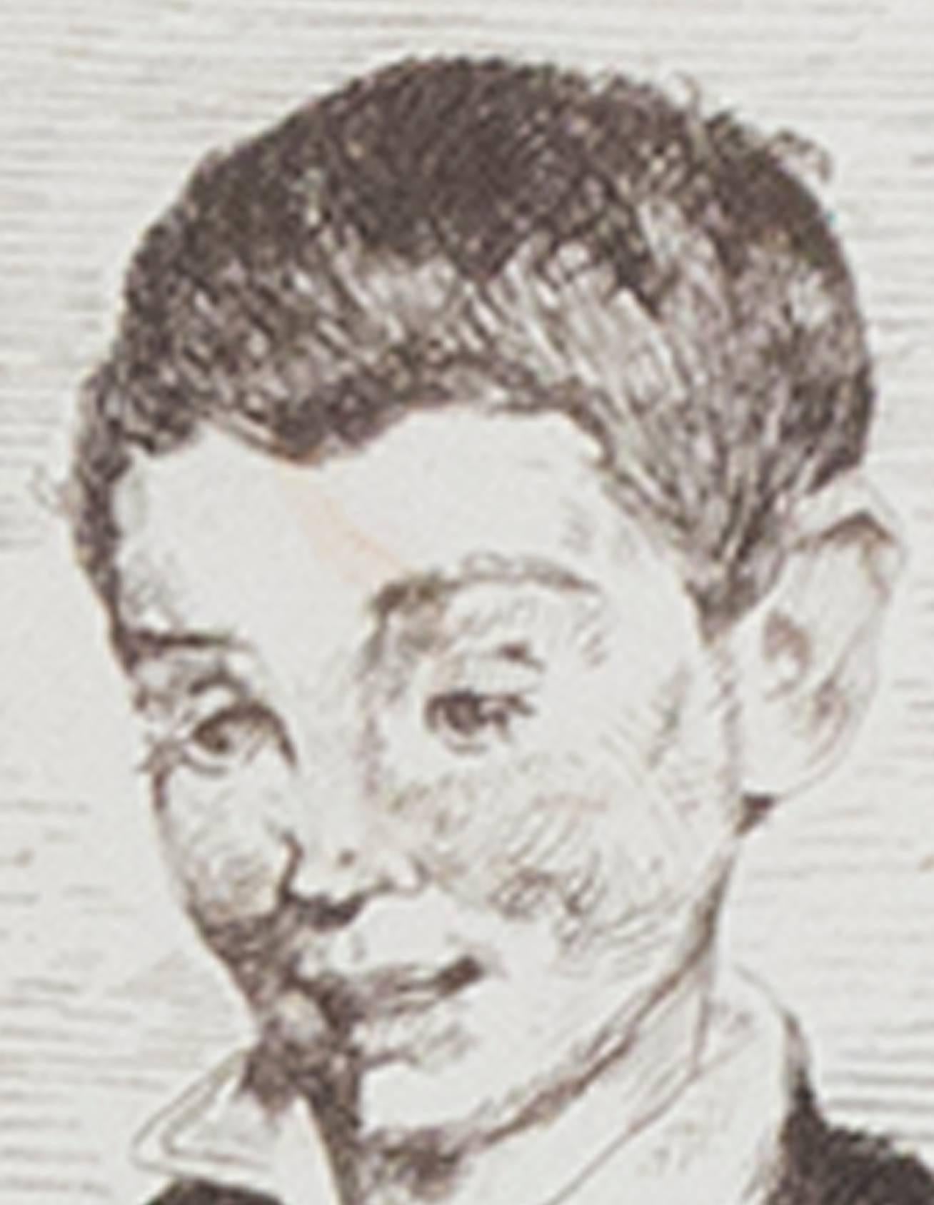 « The Urchin (Le Gamin) -Second and Final State, », gravure signée par Edouard Manet en vente 3