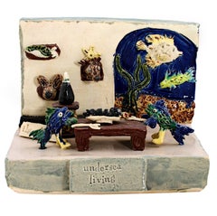 „Undersea Living“, Keramik auf Verso signiert von Bill Reid