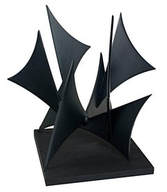 "Black Forest Memory, " Painted Steel signed by Ralph Wickstrom