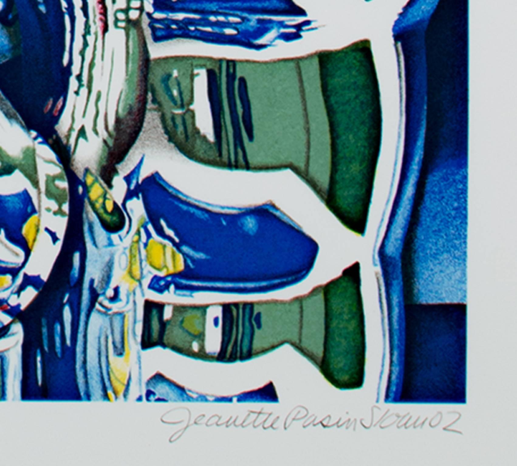 „Counterpoise“, Original-Farblithographie von Jeanette Pasin-Sloan, signiert im Angebot 2