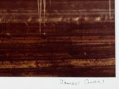 "Tin Roof in Winter (White Thatch), " Sepia Photograph signed by James Auer