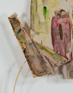 "Tree Frog Spirit: Up North Series, " Watercolor on Birch signed