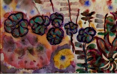 "Think Spring Variation 1" Mixed Media Acrylic on Canvas signed by David Barnett