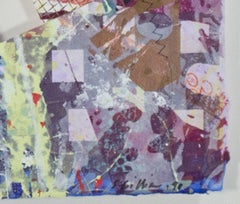 "Manet, " Unique Abstract Mixed Media Print signed by Sam Gilliam