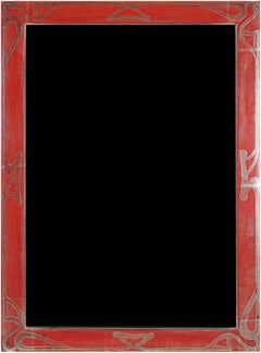 "Handmade 12K White Gold Leaf Photo Frame, " 5 x 7 in created in Romania
