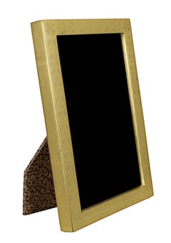 "Handmade 22K Gold Leaf Photo Frame, " Wood 4 x 6 in created in Romania