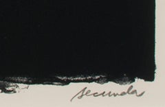 "Pajaro (Parrot), " Black and White Lithograph signed by Arthur Secunda