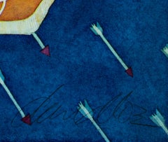 "Frutto ferito", acquatinta a colori firmata da Dan Mitchell Allison