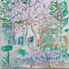 "Garden Gate" oil on canvas by Helen Hulsey