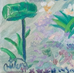 "Garden Gate" oil on canvas by Helen Hulsey