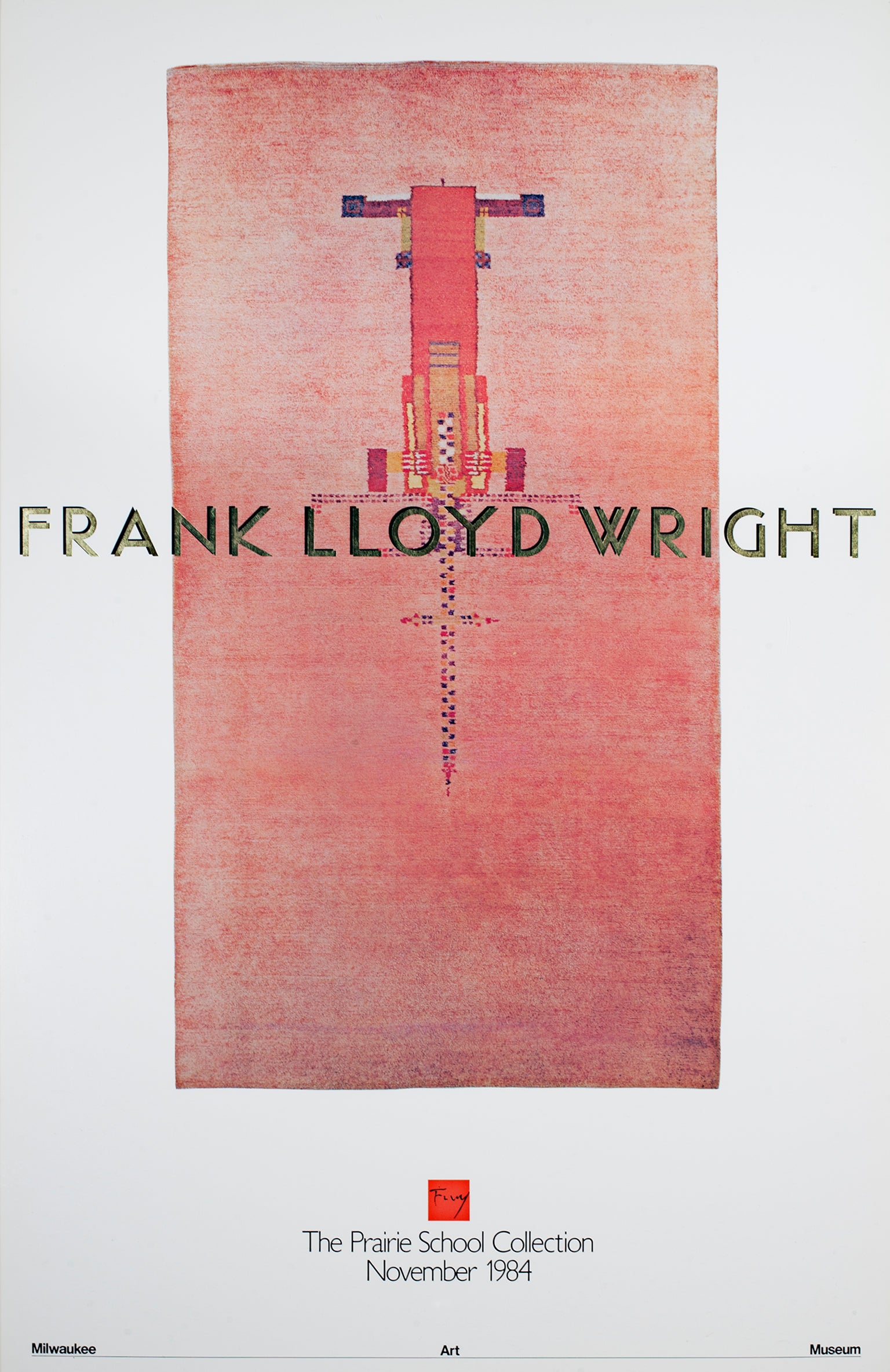 The Prairie School Collection Rug Offset Lithograph Poster With Gold Foil - 