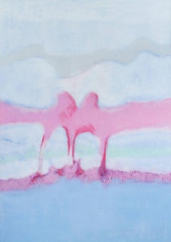 "Landscape Blue, Violet, White," a Pastel by Sue Bartfield 