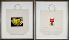 "Turkey Pie" and "Campbell's Soup Can, " Shopping Bags by Warhol & Lichtenstein