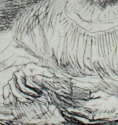 "The Card Player, " etching by Rembrandt van Rijn