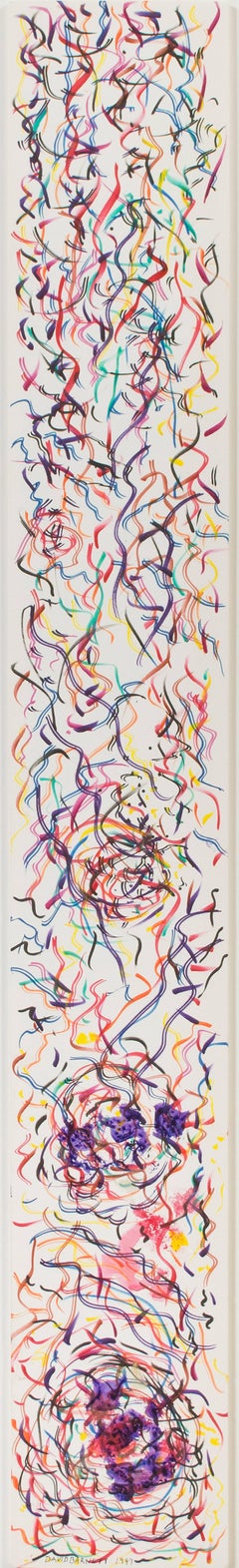 "Morph Dog Frenzy, " Ink, Watercolor, and Acrylic signed by David Barnett