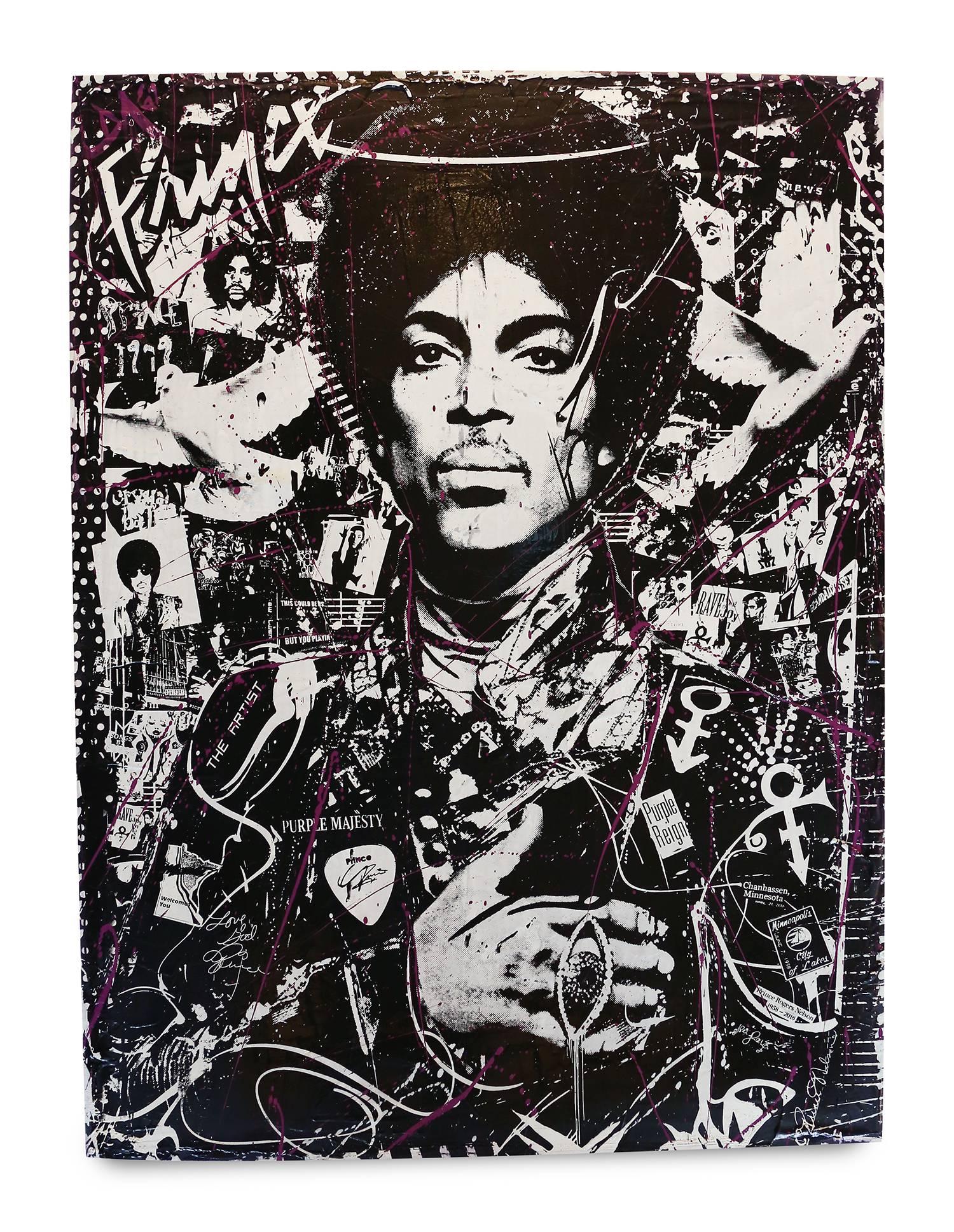 Prince - Mixed Media Art by Devon Almarinez