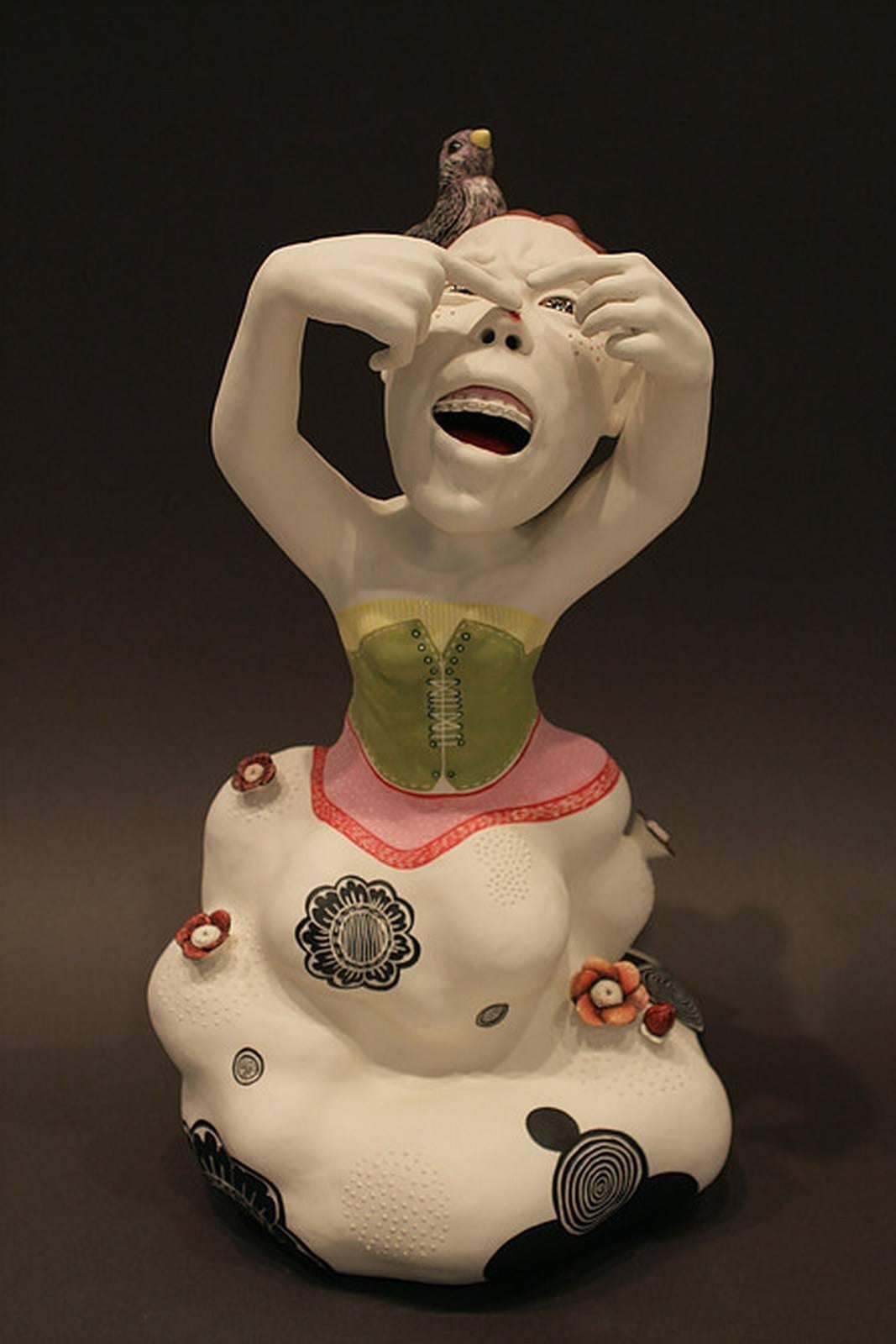 Kyungmin Park Figurative Sculpture - White Blossom
