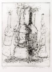Untitled Dry Point Etching CR 299-PR