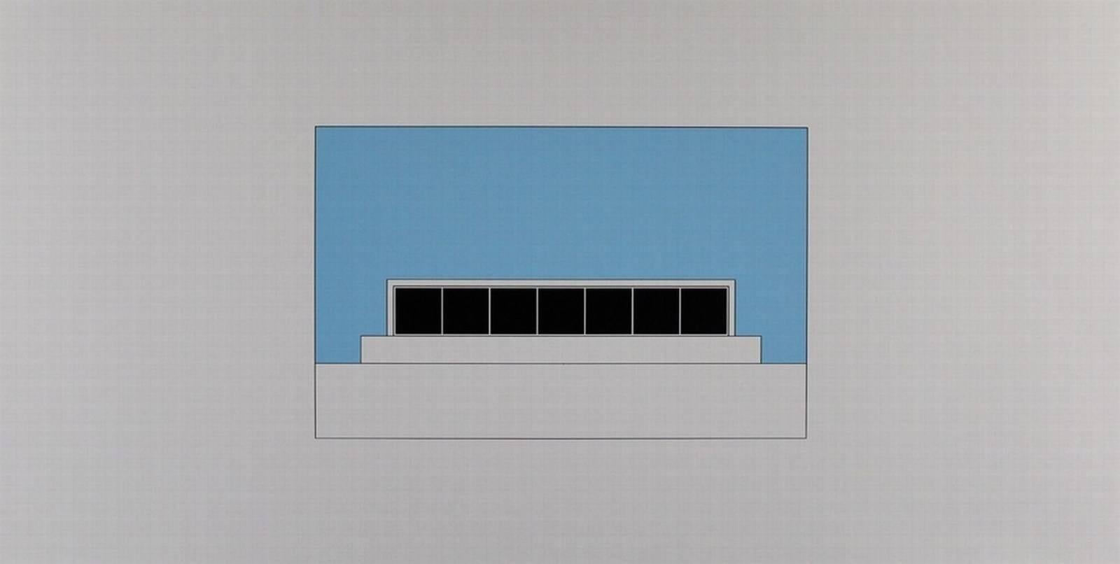 Gerhard Merz Abstract Print - Komposition aus: Hamburg 1992 (Composition from Hamburg 1992)