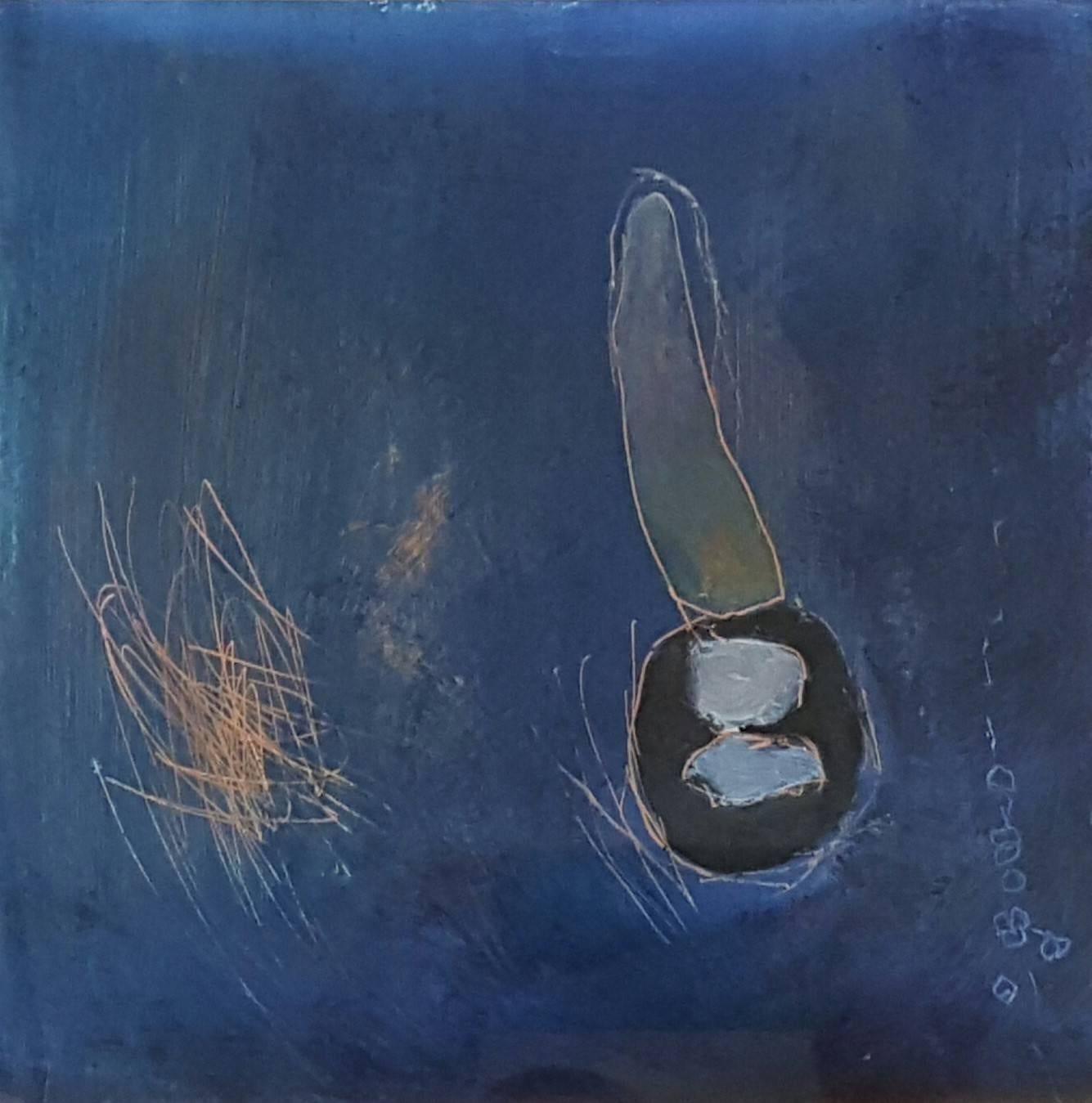Sieres X: muons gluons, pions & strings: Homage to Edward Witten #03 - Painting by Debra Di Blasi