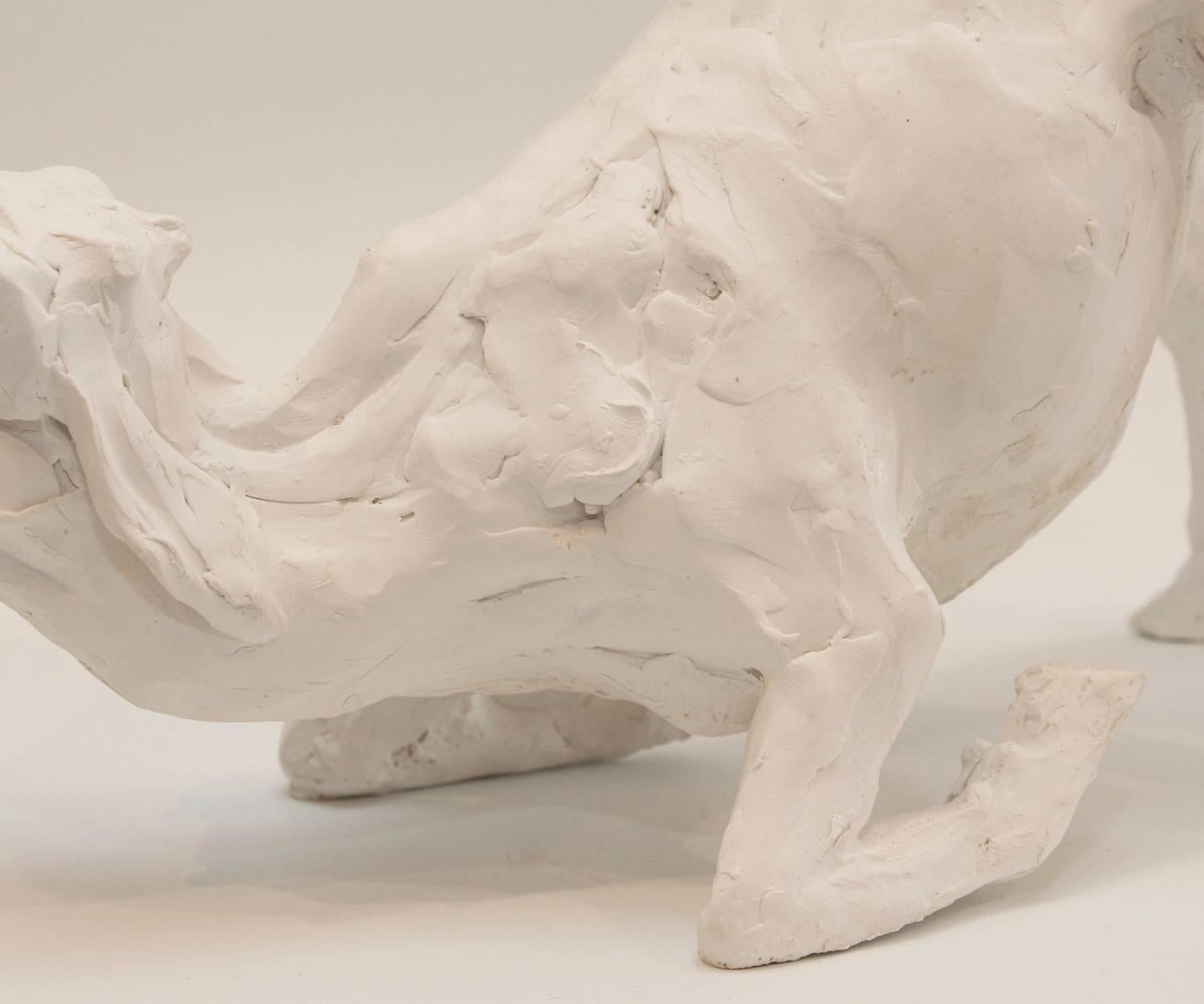 Goat III - Beige Figurative Sculpture by Beth Cavener