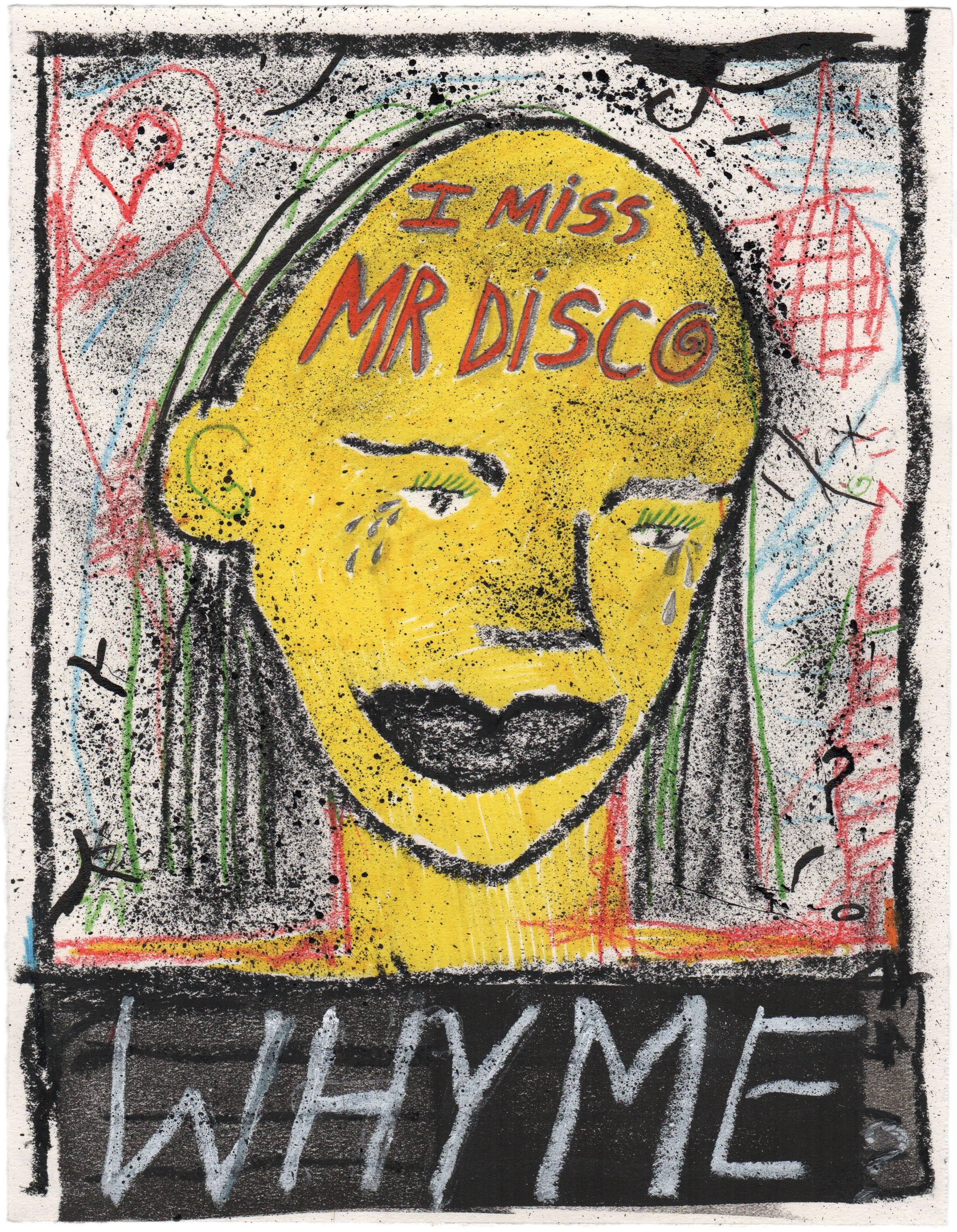 I Miss Mr.Disco - Mixed Media Art by Olivia Gibb