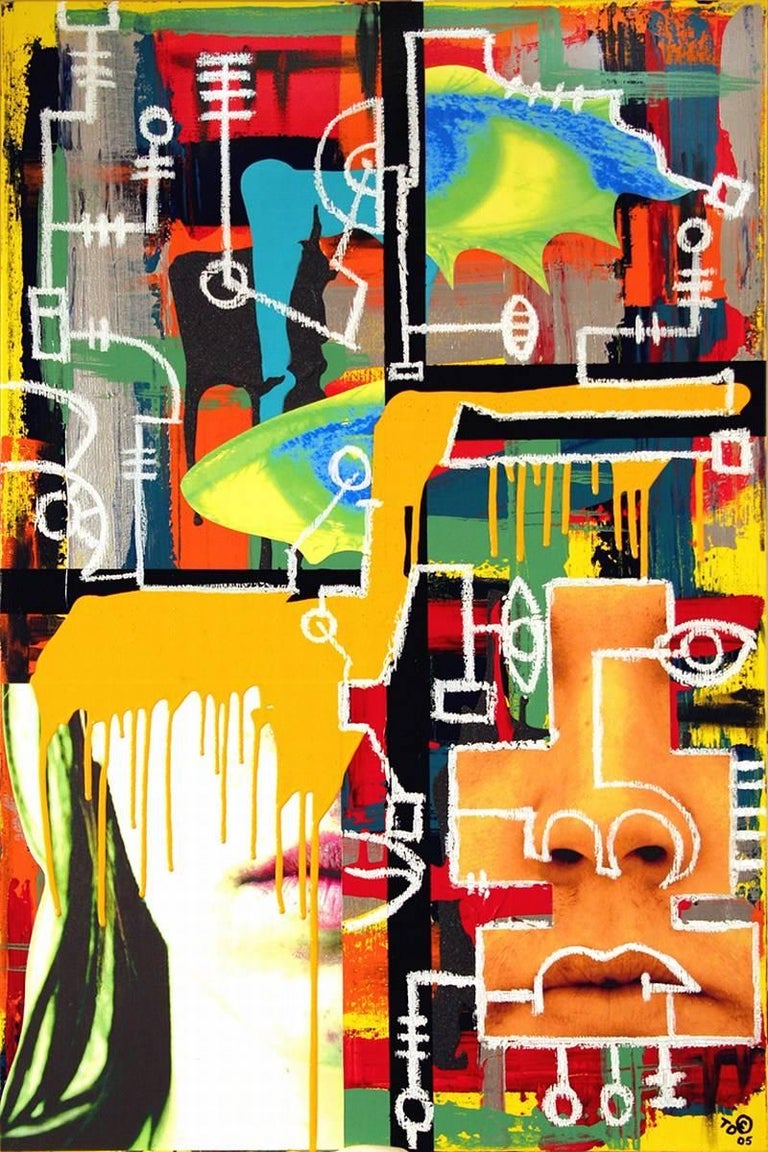 Terry Dixon Orange Lady, Painting For Sale at 1stdibs