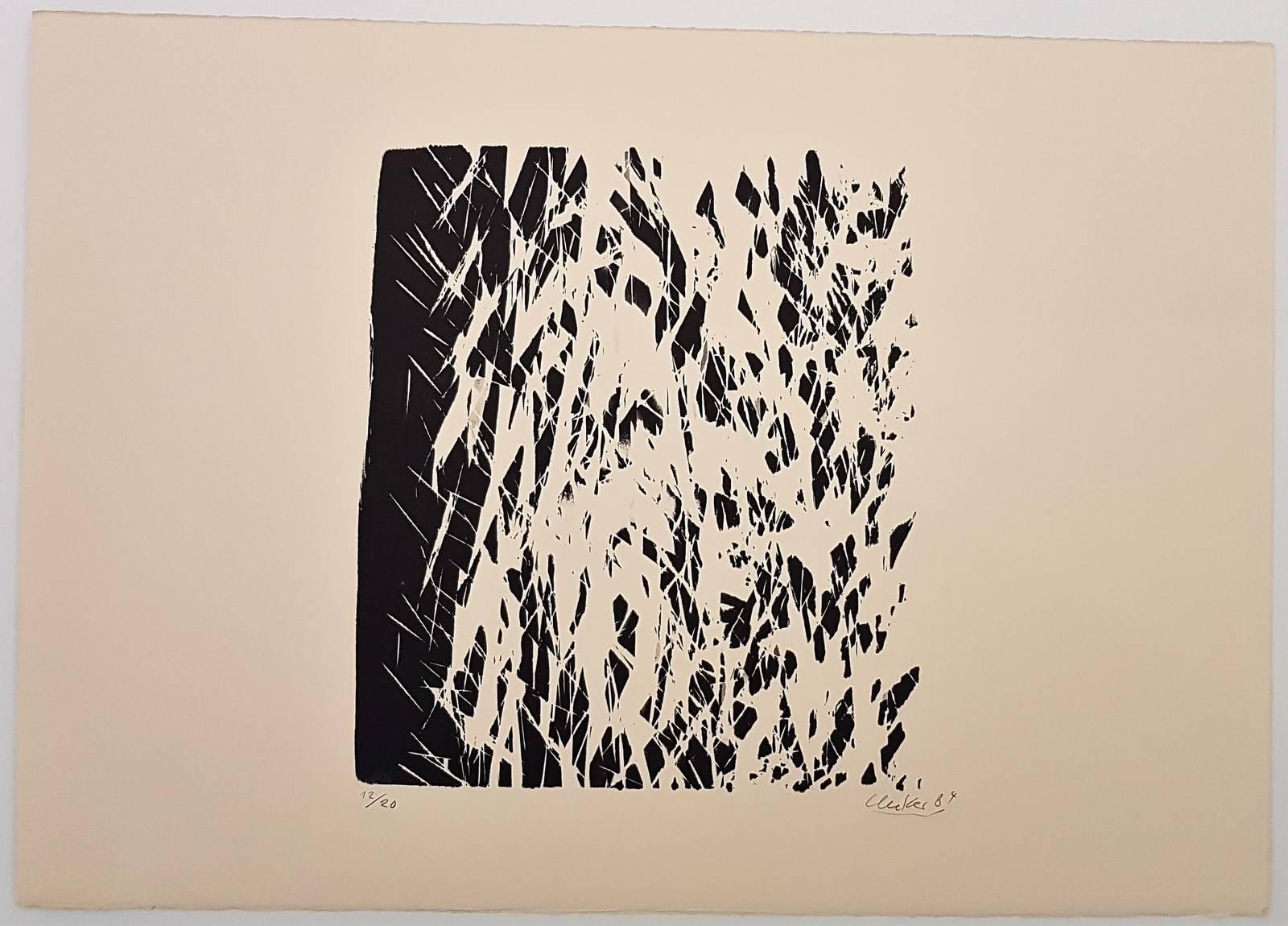 Guenther Uecker Figurative Print - Baum