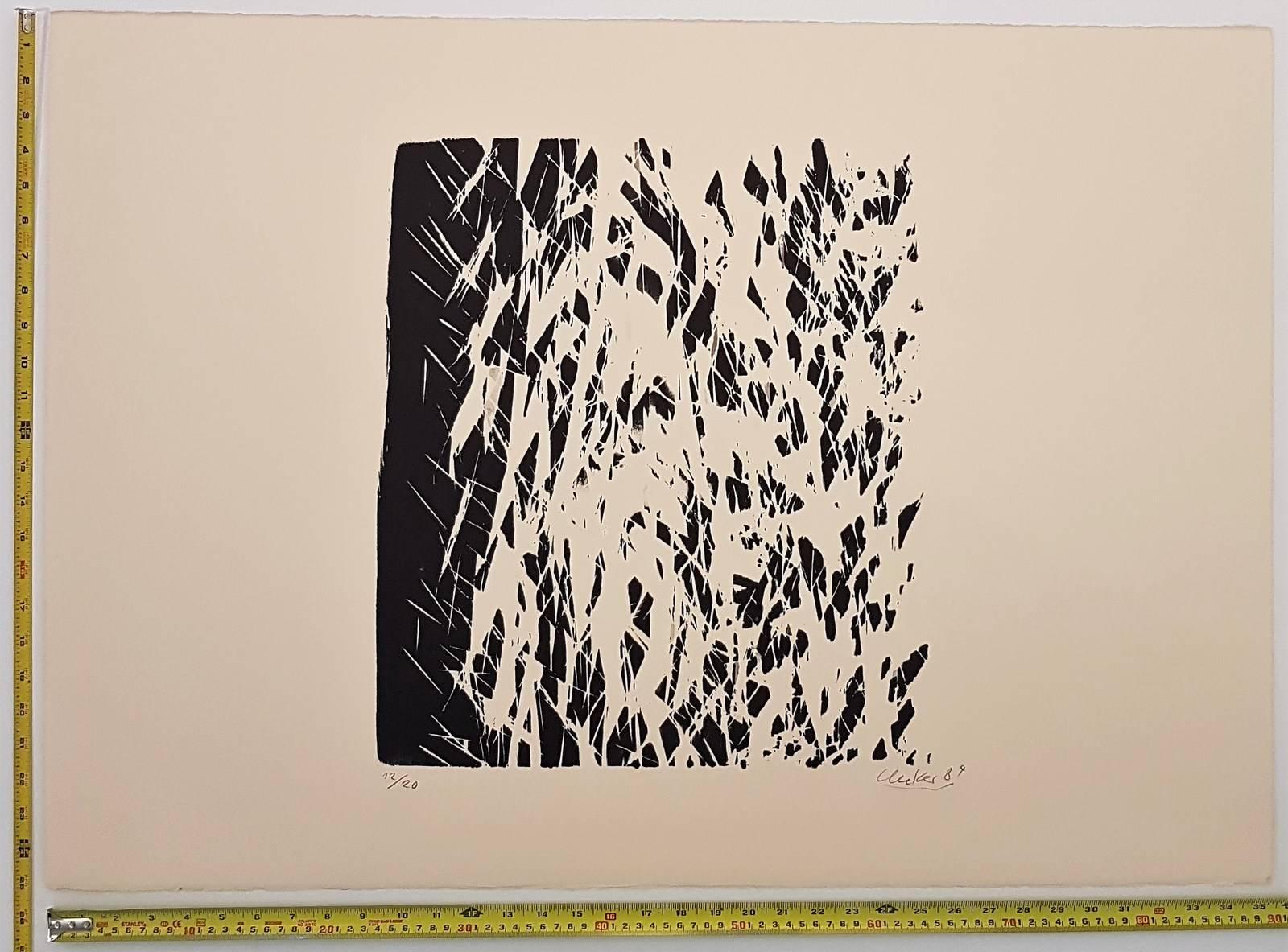 Baum - Modern Print by Guenther Uecker