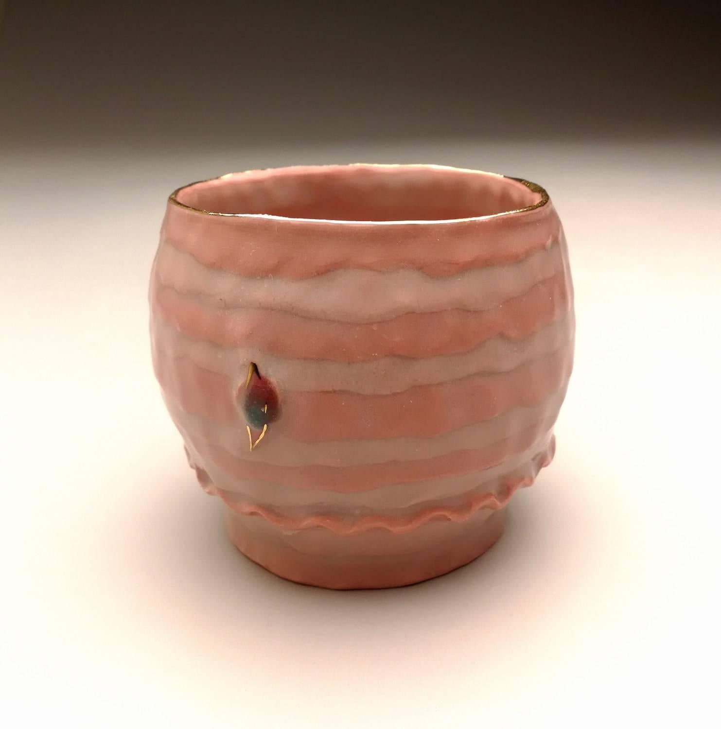 Sugar coated teabowl - Pink S - Art by Yoonjee Kwak