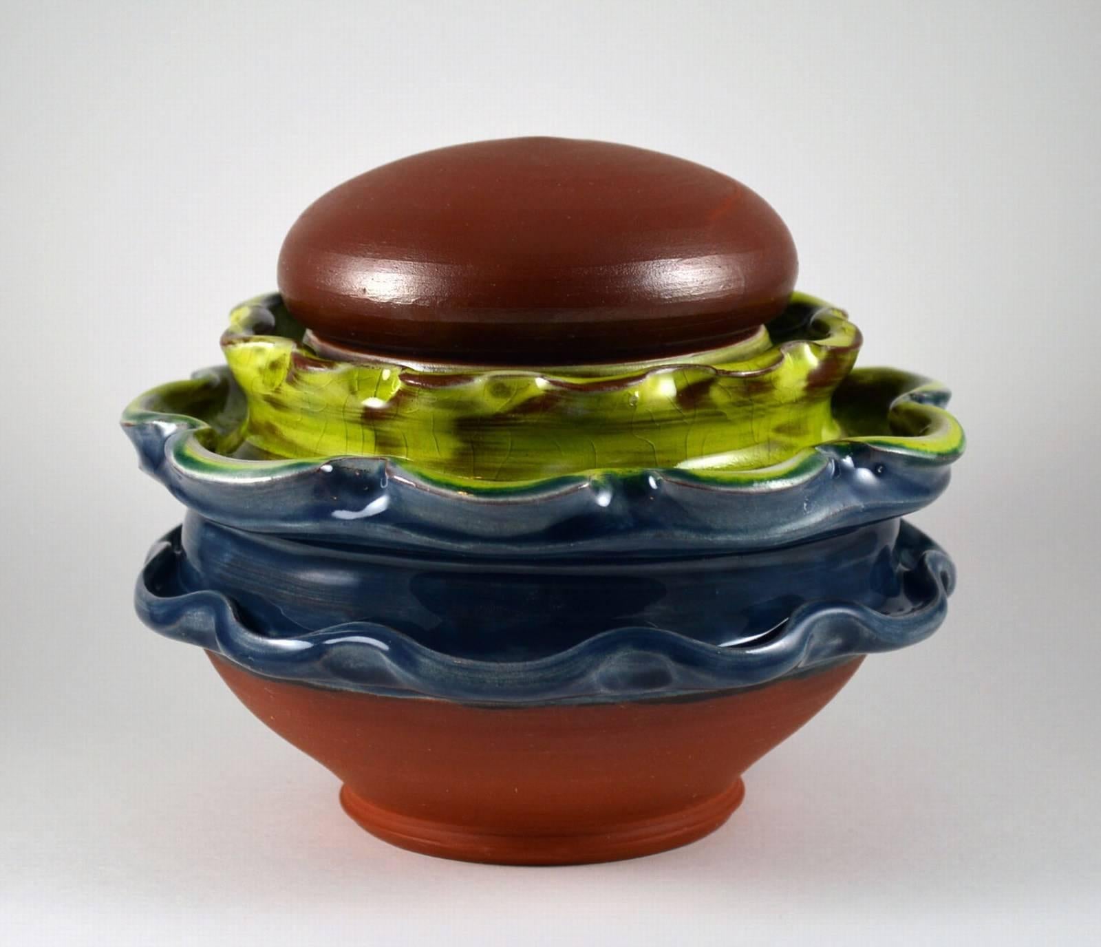 Mariko Brown Harkin Figurative Sculpture - Coffee Jar