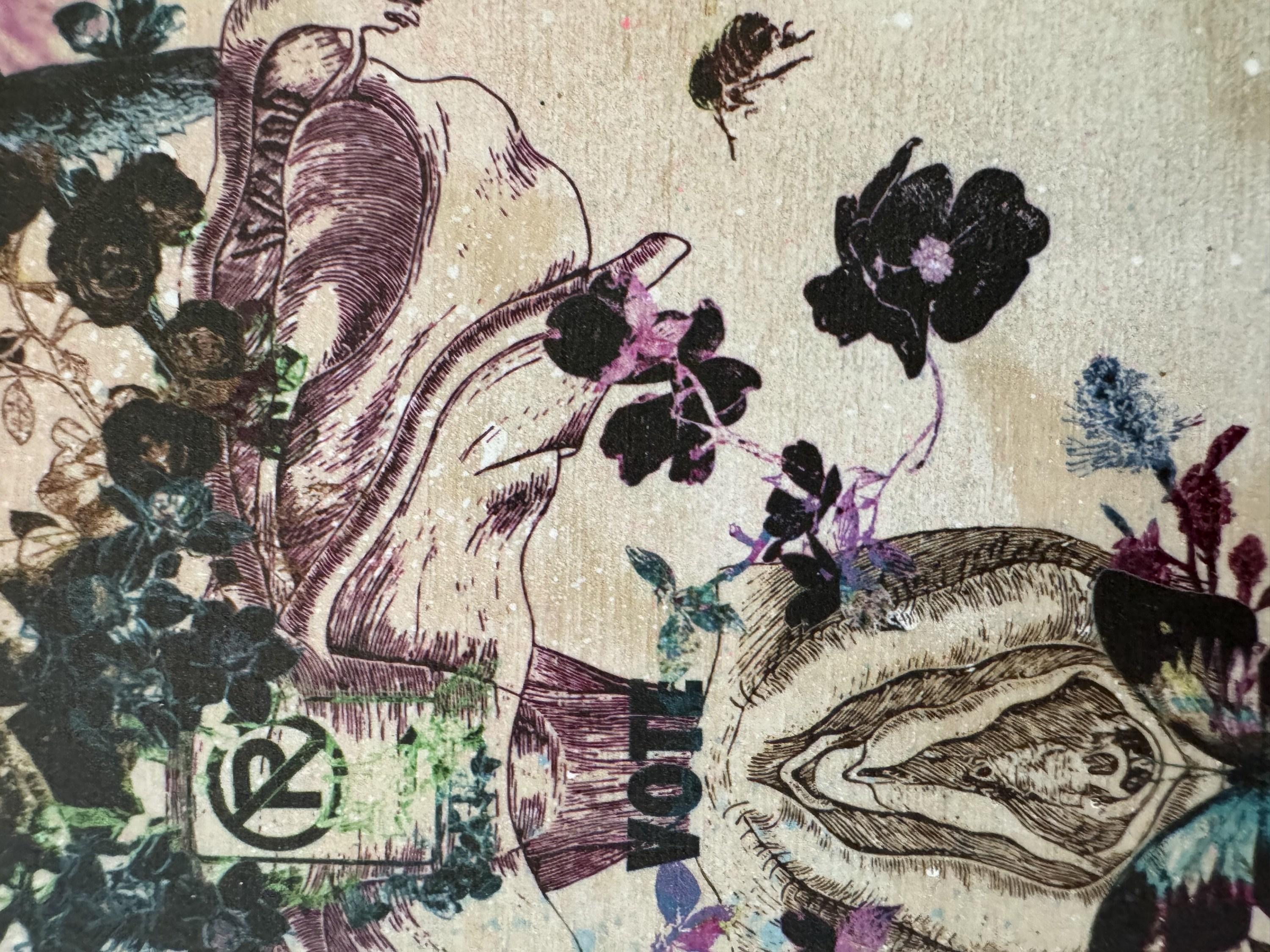 Katrina Revenaugh
Stai Fuori dal Mio Giardino Numero 1
Inchiostro a pigmenti d'archivio, acrilico, vernice spray e foglia d'oro su pannello di betulla
Anno: 2024
Dimensioni: 10 x 8 x 1,75 pollici
Firmato: Sul verso
Il COA ha fornito
Edizione: 5 -
