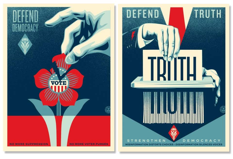 Defend Democracy, Defend Truth (MATCHING NUMBERS)