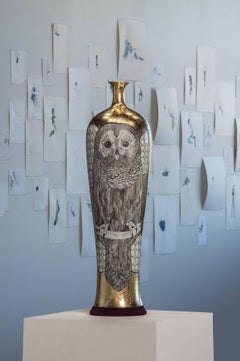 Vase with Owl