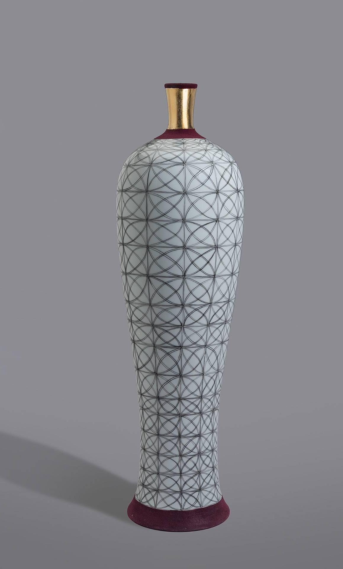 Vase « Kreis » à motif - Contemporain Art par Melanie Sherman