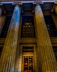Mistrust Building (Neoclassical Columns, Night Architecture, Monumental Facade)