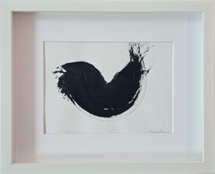 Fifty Gestures, No. 1 (China Ink, Calligraphy, Sumi Style, Minimal)