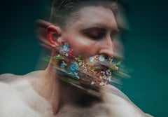 Flower Beard 1 (Portrait, Floral, Dreamy, Surreal, Motion, Ready to Hang)