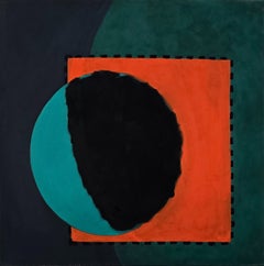 The Night Follows Day (Hard-Edge, Geometric Abstract, Circular, Color Field)