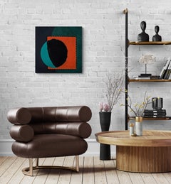 The Night Follows Day (Hard-Edge, Geometric Abstract, Circular, Color Field)
