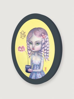Orchid (Oval, Surrealism, Portrait, Cymbidium, Victorian Cameo)