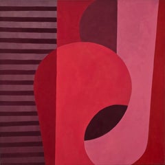 Arabesque (Hard-Edge, Geometric Abstract, Monochrome Abstraction)