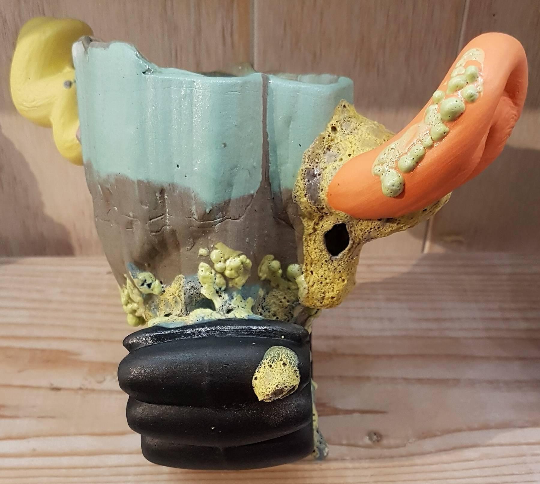 Vaso da bere cerimoniale - Sculpture Contemporaneo di Joey Watson