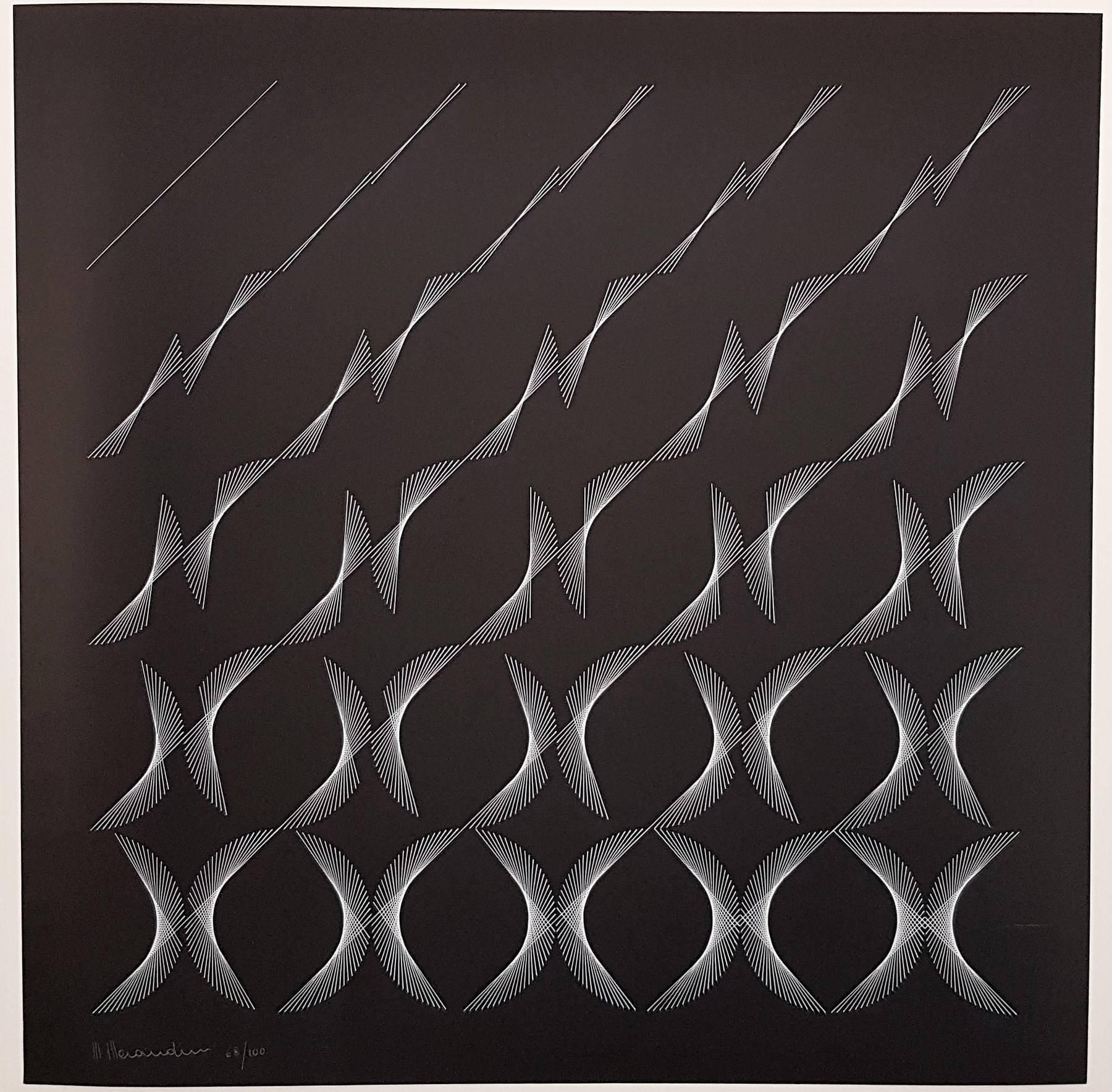 Composition (in black) - Print by Marcello Morandini