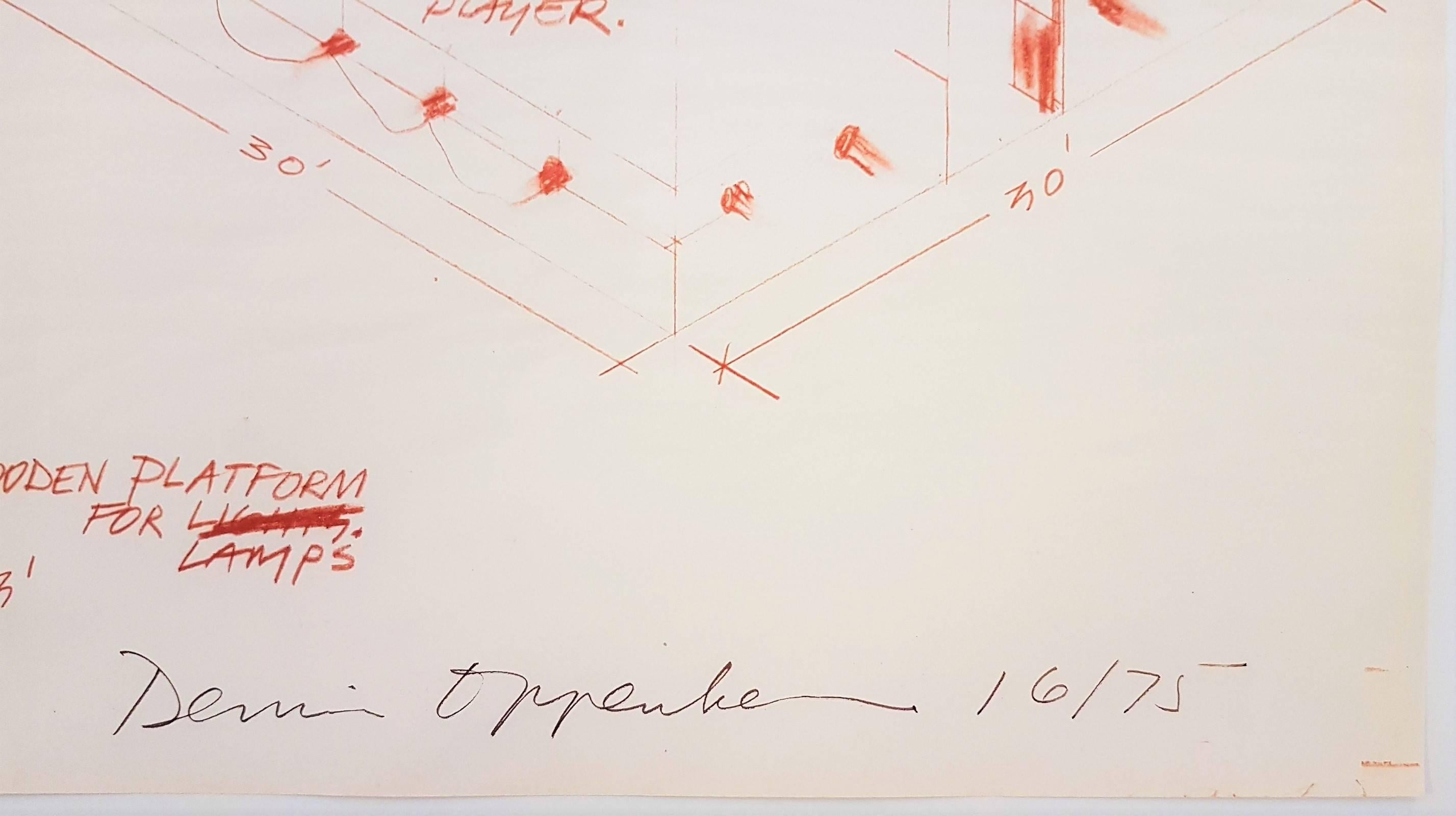 Disegno di costruzione - Print di Dennis A. Oppenheim