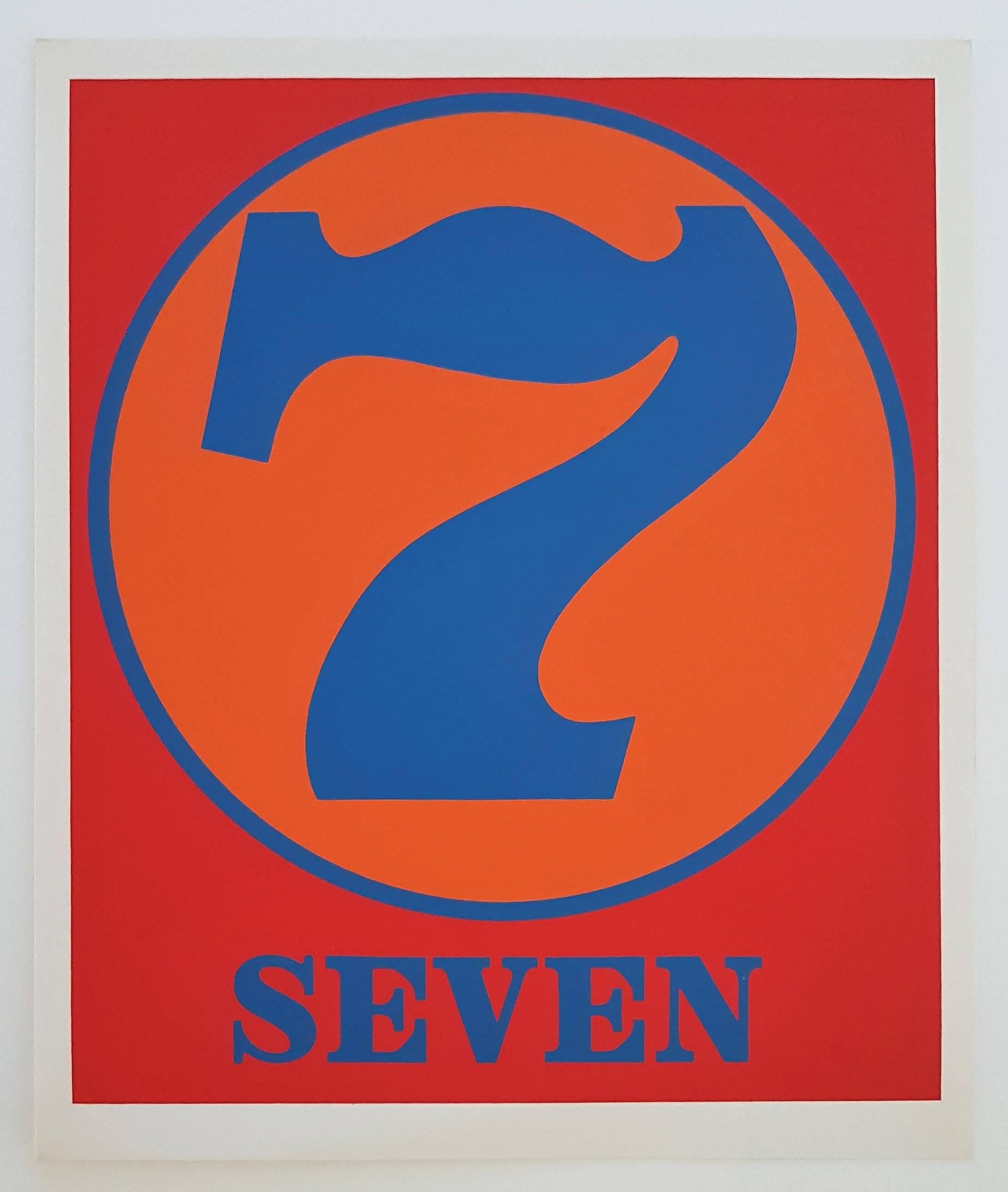 Robert Indiana Print - Number Suite - Seven