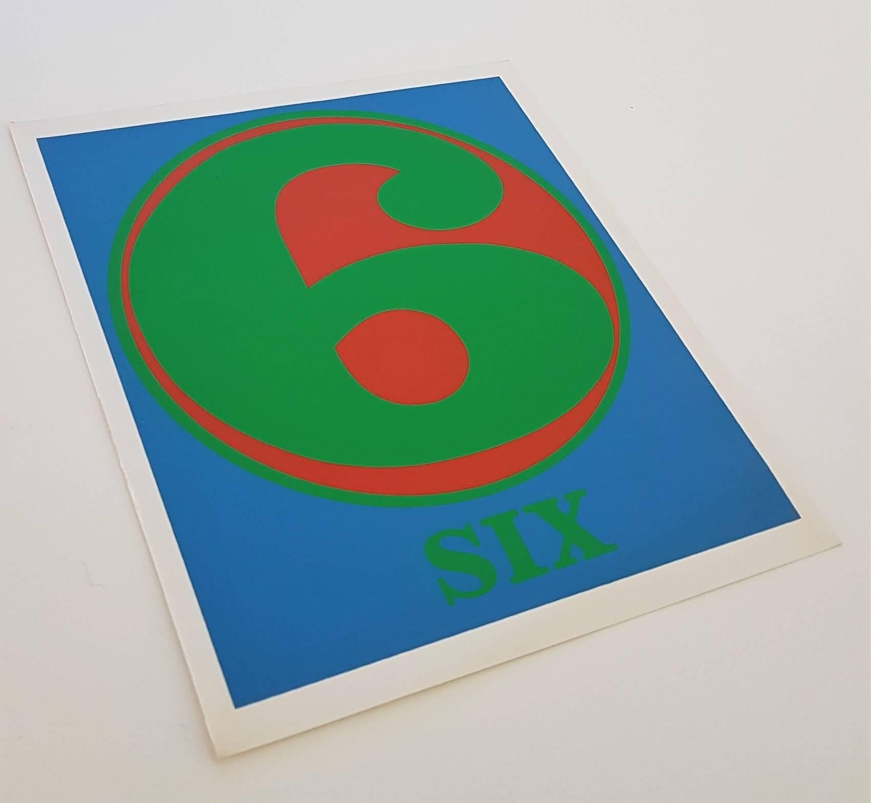 Number Suite - Six - Print by Robert Indiana